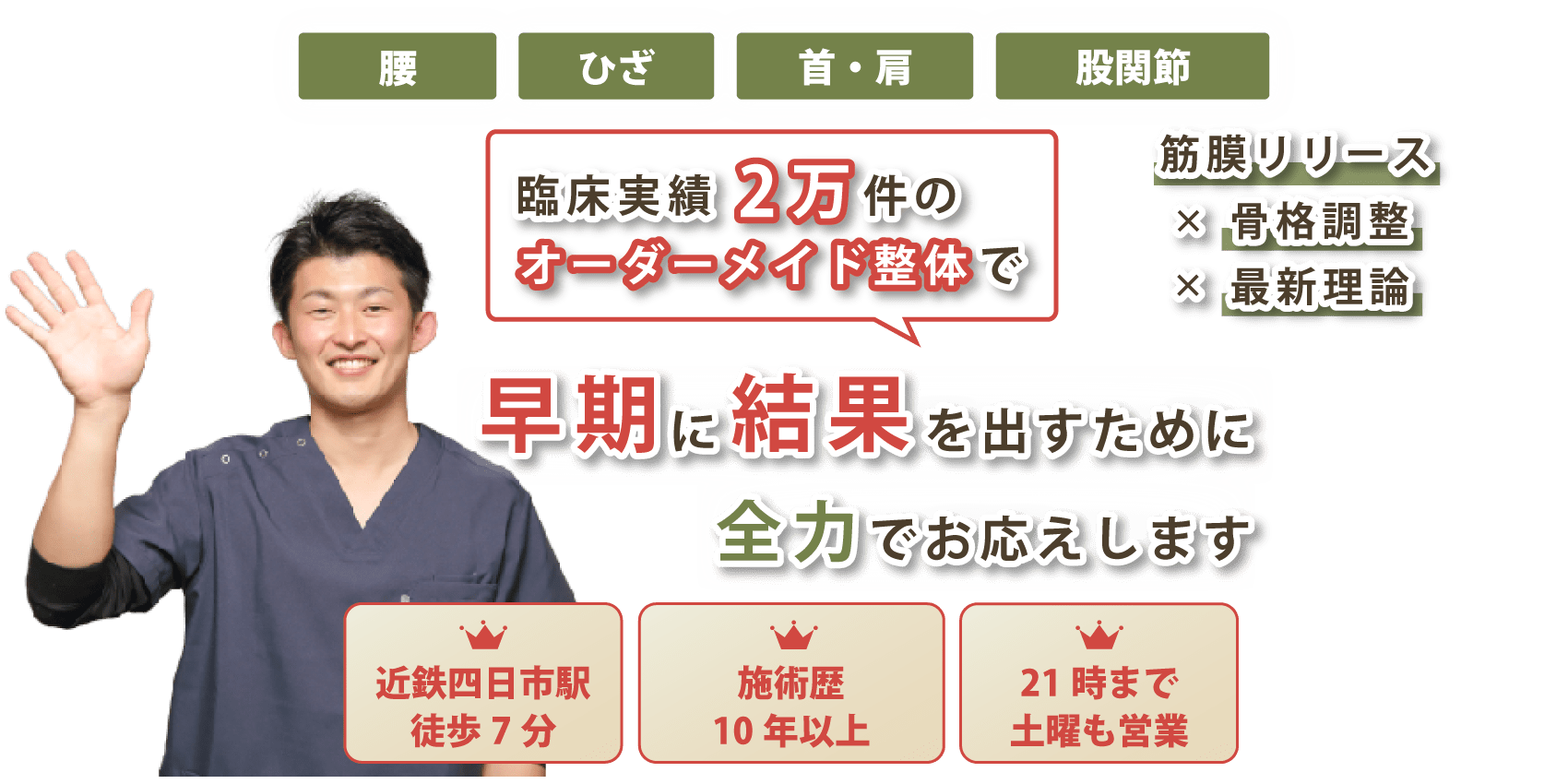 痛み・しびれの改善なら整体院 潤。痛みを和らげ、再発させない施術